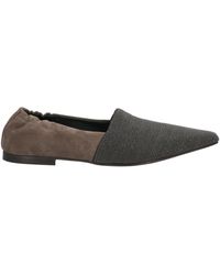 Brunello Cucinelli - Ballet Flats Leather, Metal - Lyst