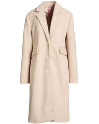 Please - Coat Polyester, Wool - Lyst