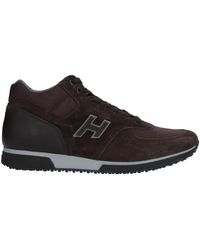 Hogan - Dark Sneakers Soft Leather - Lyst