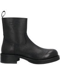 Acne Studios - Calf Leather Zipper Ankle Boots - Lyst