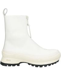 Jil Sander - Ankle Boots Leather - Lyst