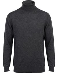 Barba Napoli - Turtleneck Virgin Wool, Silk - Lyst