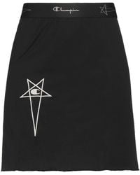 Rick Owens X Champion - Mini Skirt Cotton - Lyst