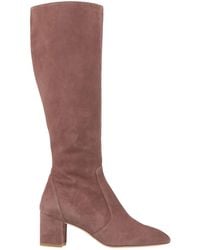 Stuart Weitzman - Taupe Boot Leather - Lyst