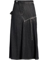 Yohji Yamamoto - Denim Skirt Cotton - Lyst