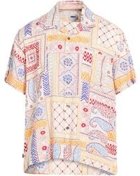 Obey - Cream Shirt Cotton, Viscose - Lyst