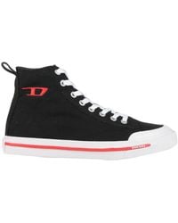 DIESEL - S-Athos Mid W Sneakers Cotton - Lyst