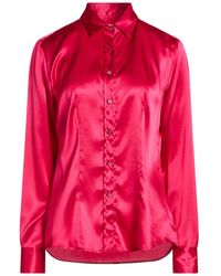 Xacus - Shirt Silk, Elastane - Lyst