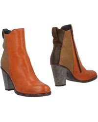 Moma - Tan Ankle Boots Soft Leather - Lyst