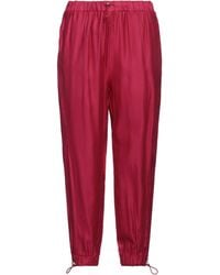 Manila Grace - Fuchsia Pants Acetate, Polyester - Lyst