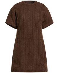 MM6 by Maison Margiela - Dark Mini Dress Acrylic, Wool, Polyamide, Elastane - Lyst