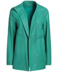 Pearls - Emerald Jacket Leather - Lyst