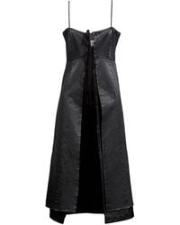 MM6 by Maison Margiela - Midi Dress Cotton, Viscose - Lyst