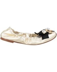 Casadei - Ballet Flats Leather - Lyst