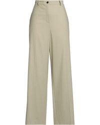 Alysi - Khaki Pants Viscose, Polyester, Wool, Elastane - Lyst