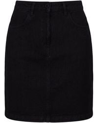120% Lino - Mini Skirt Linen - Lyst