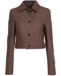 Max Mara - Denim Outerwear Cotton - Lyst