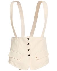 Isabel Benenato - Tailored Vest Cotton, Linen - Lyst