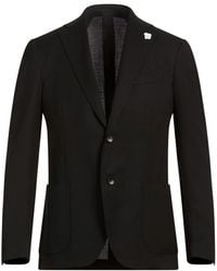 Lardini - Blazer Polyester, Wool, Elastane - Lyst