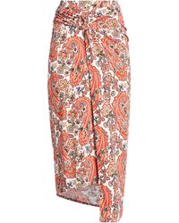 Rabanne - Midi Skirt Viscose, Elastane - Lyst