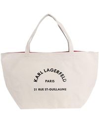 Karl Lagerfeld - Bolso shopper con logo estampado - Lyst