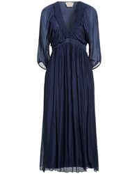 Kaos - Midnight Midi Dress Viscose, Silk - Lyst