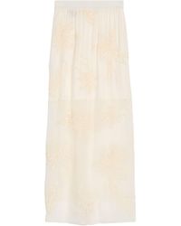 Brunello Cucinelli - Maxi Skirt Silk, Polyester, Cotton, Polyamide - Lyst