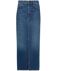 Weekend by Maxmara - Denim Skirt Cotton, Elastane - Lyst