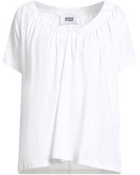 Alpha Studio - T-Shirt Cotton, Elastane - Lyst