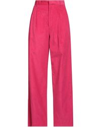Indress - Fuchsia Pants Cotton - Lyst