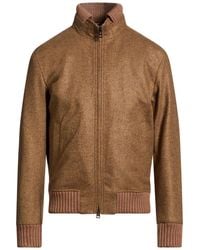 KIRED - Camel Jacket Wool - Lyst