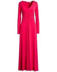 Blugirl Blumarine - Fuchsia Maxi Dress Polyester, Elastane - Lyst