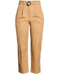 Liu Jo - Camel Pants Cotton, Elastane - Lyst
