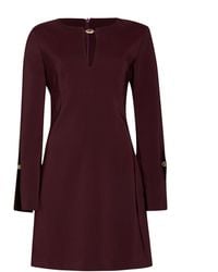 Relish - Burgundy Mini Dress Polyester, Elastane - Lyst