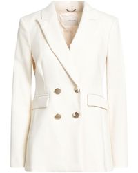 Anna Molinari - Ivory Blazer Cotton, Polyamide, Elastane - Lyst