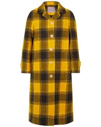 alexa chung check coat