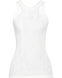 Isabel Benenato - Ivory Tank Top Cotton - Lyst