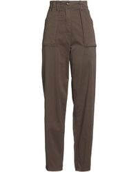 Semicouture - Khaki Pants Cotton, Elastane - Lyst