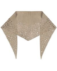 Alysi - Sand Scarf Leather - Lyst