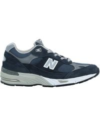 New Balance - 991 Midnight Sneakers Soft Leather, Textile Fibers - Lyst