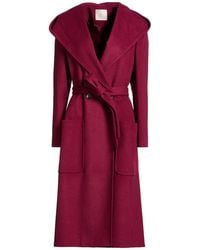 White Wise - Coat Polyester, Viscose - Lyst