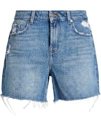 7 For All Mankind - Denim Shorts Cotton, Elastane - Lyst
