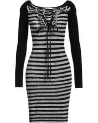 Philosophy Di Lorenzo Serafini - Mini Dress Mohair Wool, Wool, Polyamide, Elastane - Lyst