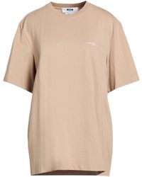 MSGM - T-Shirt Cotton - Lyst