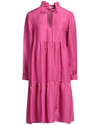 120% Lino - Midi Dress - Lyst