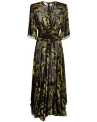Alexandre Vauthier - Military Midi Dress Viscose - Lyst