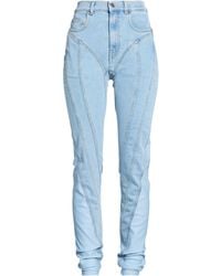 Mugler - Jeans Cotton, Elastane, Polyamide - Lyst