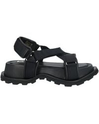 Jil Sander - Sandals Textile Fibers, Leather - Lyst