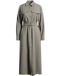 Weekend by Maxmara - Military Midi Dress Polyester, Virgin Wool, Elastane - Lyst