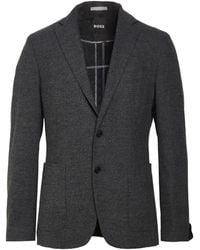 BOSS - Blazer Wool, Polyester, Viscose, Polyamide, Elastane - Lyst